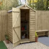 Forest Garden 4x3 Apex Pressure Treated Overlap Wooden Shed With Floor -Gardens and Outdoor Stores forest garden 4x3 apex pressure treated overlap wooden shed with floor5013053176740 01i bq
