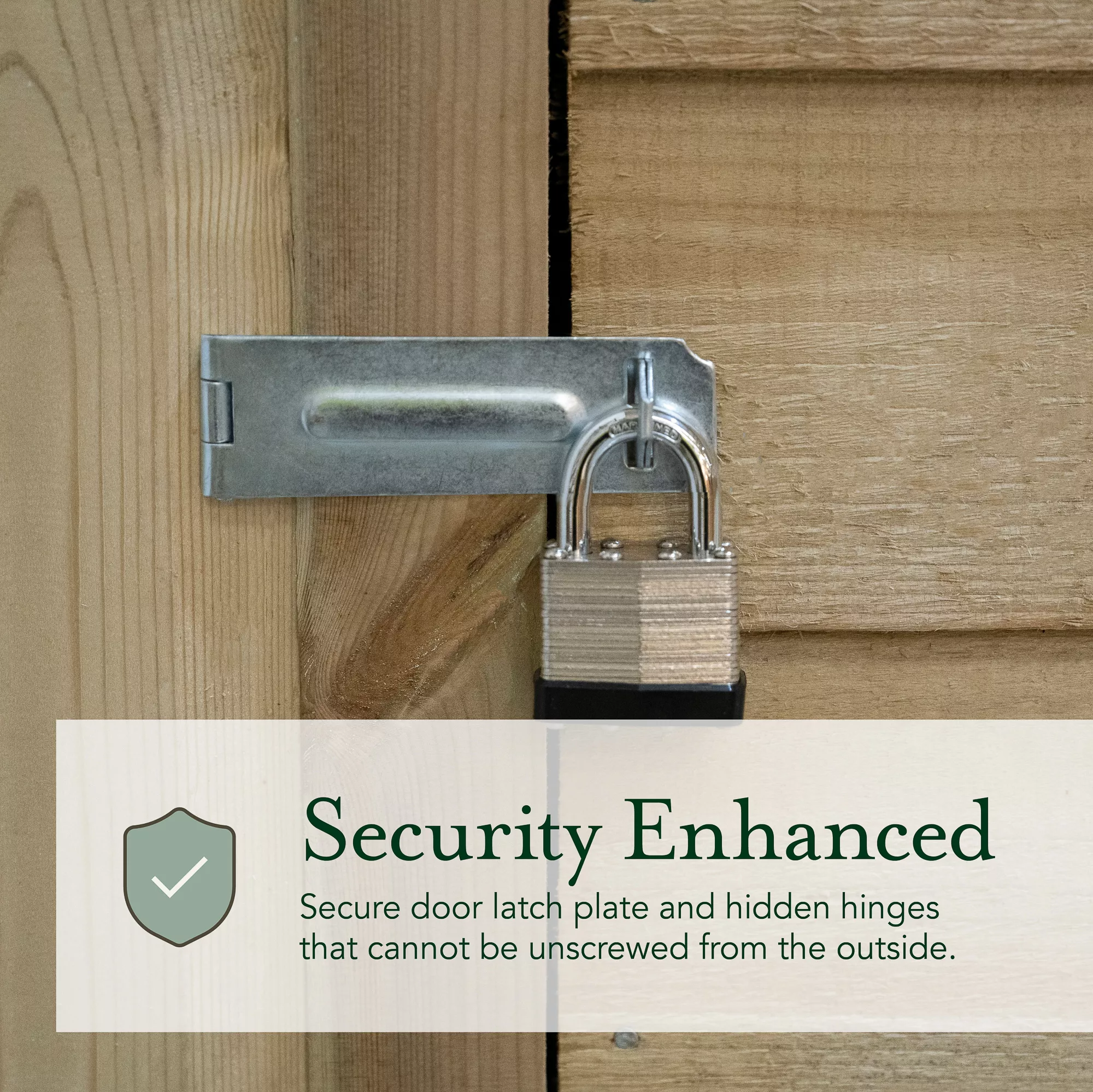 Forest Garden 5x3 Apex Pressure Treated Overlap Wooden Shed With Floor (Base Included) 10 Forest Garden 5x3 Apex Pressure Treated Overlap Wooden Shed With Floor (Base Included) - Image 8