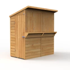 Forest Garden 6x3 Ft Pent Shiplap Garden Bar With Single Door -Gardens and Outdoor Stores forest garden 6x3 ft pent shiplap garden bar with single door5013053184066 01c bq
