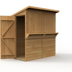 Forest Garden 6x3 Ft Pent Shiplap Garden Bar With Single Door -Gardens and Outdoor Stores forest garden 6x3 ft pent shiplap garden bar with single door5013053184066 03c bq