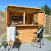 Forest Garden 6x3 Ft Pent Shiplap Garden Bar With Single Door -Gardens and Outdoor Stores forest garden 6x3 ft pent shiplap garden bar with single door5013053184066 03i bq