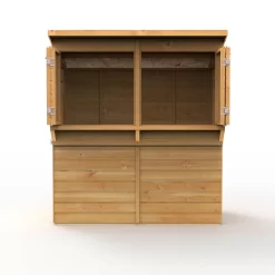 Forest Garden 6x3 Ft Pent Shiplap Garden Bar With Single Door -Gardens and Outdoor Stores forest garden 6x3 ft pent shiplap garden bar with single door5013053184066 06c bq