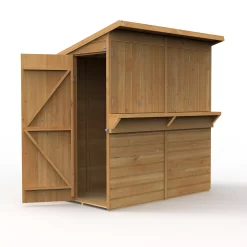 Forest Garden 6x3 Pent Dip Treated Shiplap Wooden Shed With Floor - Assembly Service Included -Gardens and Outdoor Stores forest garden 6x3 pent dip treated shiplap wooden shed with floor assembly service included5013053184073 03c