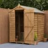 Forest Garden 6x4 Apex Dip Treated Overlap Wooden Shed With Floor - Assembly Service Included -Gardens and Outdoor Stores forest garden 6x4 apex dip treated overlap wooden shed with floor assembly service included5013053176801 01i bq
