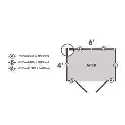 Forest Garden 6x4 Apex Pressure Treated Overlap Wooden Shed With Floor (Base Included) -Gardens and Outdoor Stores forest garden 6x4 apex pressure treated overlap wooden shed with floor base included 5013053192122 02t