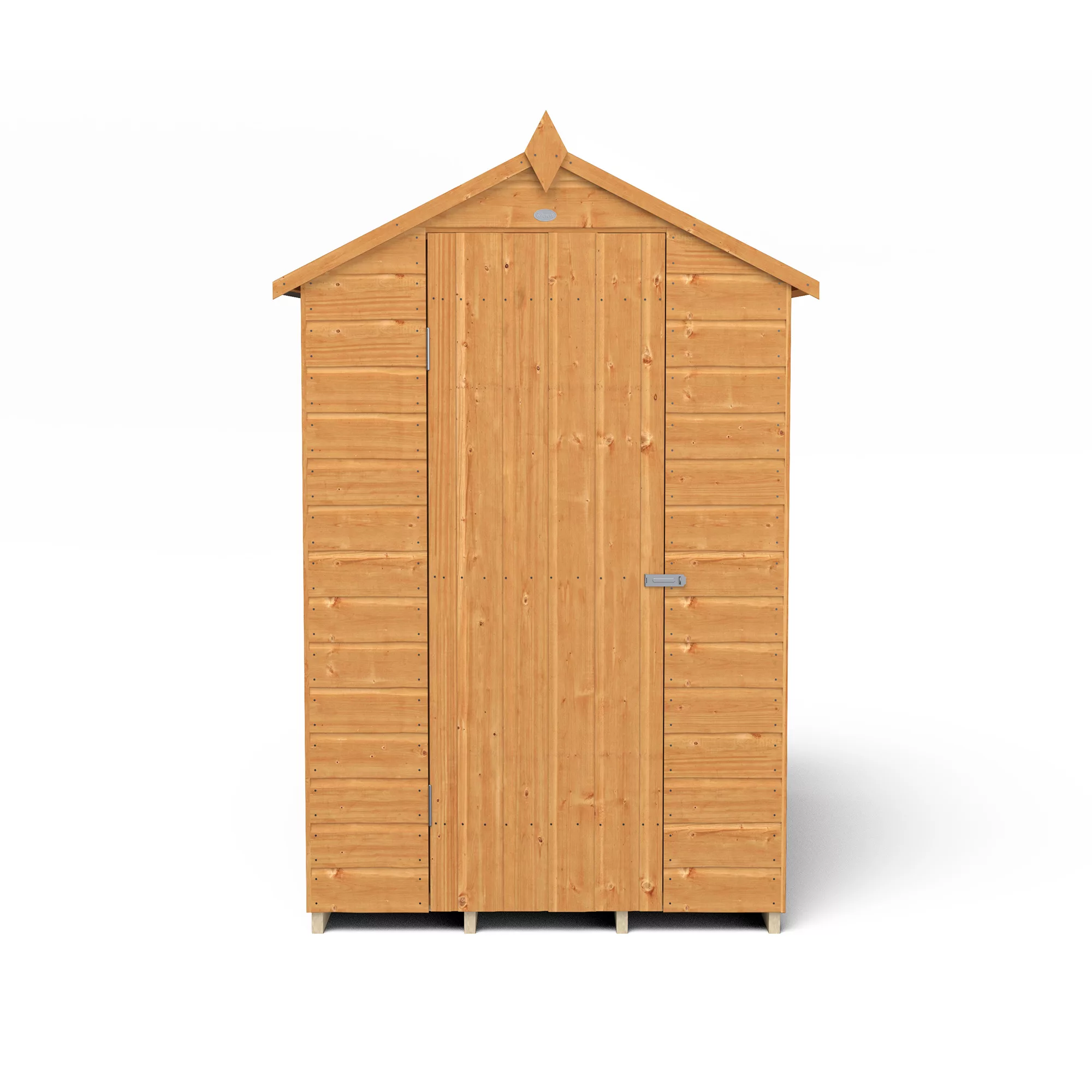 Forest Garden 6x4 Ft Apex Shiplap Wooden Shed With Floor 7 Forest Garden 6x4 Ft Apex Shiplap Wooden Shed With Floor - Image 5