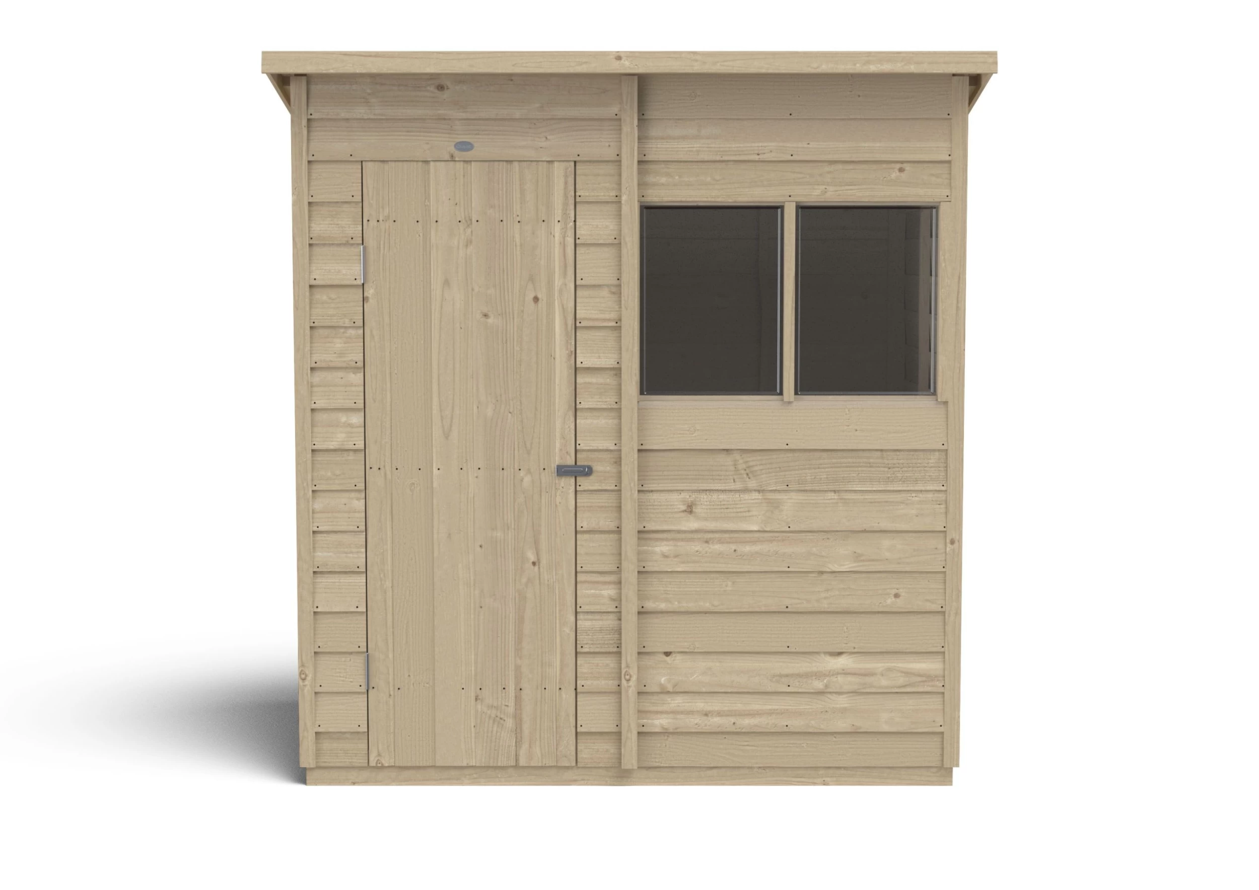 Forest Garden 6x4 Pent Pressure Treated Overlap Wooden Shed With Floor (Base Included) - Assembly Service Included 5 Forest Garden 6x4 Pent Pressure Treated Overlap Wooden Shed With Floor (Base Included) - Assembly Service Included - Image 3