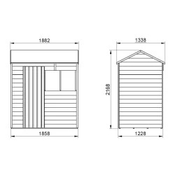 Forest Garden 6x4 Reverse Apex Dip Treated Overlap Wooden Shed With Floor 15 Forest Garden 6x4 Reverse Apex Dip Treated Overlap Wooden Shed With Floor -Gardens and Outdoor Stores forest garden 6x4 reverse apex dip treated overlap wooden shed with floor5013053178102 01t bq