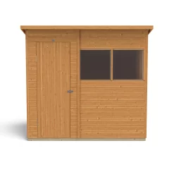 Forest Garden 7x5 Ft Pent Shiplap Wooden 2 Windows Shed With Floor - Assembly Service Included -Gardens and Outdoor Stores forest garden 7x5 ft pent shiplap wooden 2 windows shed with floor assembly service included5013053178935 04c bq