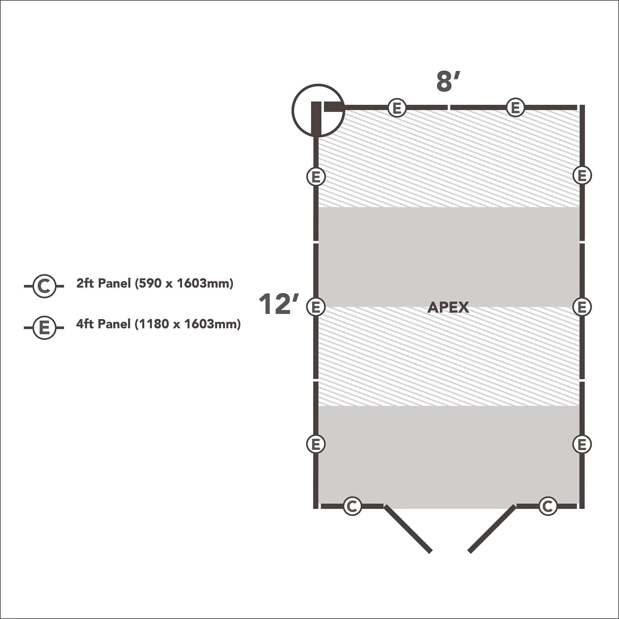 Forest Garden 8x12 Apex Pressure Treated Overlap Wooden Shed With Floor 12 Forest Garden 8x12 Apex Pressure Treated Overlap Wooden Shed With Floor - Image 10