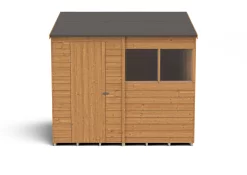 Forest Garden 8x6 Reverse Apex Dip Treated Overlap Wooden Shed With Floor (Base Included) -Gardens and Outdoor Stores forest garden 8x6 reverse apex dip treated overlap wooden shed with floor base included 5013053178225 02c bq