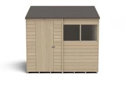Forest Garden 8x6 Reverse Apex Pressure Treated Overlap Wooden Shed With Floor - Assembly Service Included -Gardens and Outdoor Stores forest garden 8x6 reverse apex pressure treated overlap wooden shed with floor assembly service included5013053178263 02c bq