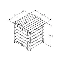 Forest Garden Beehive Composter 250L -Gardens and Outdoor Stores forest garden beehive composter 250l5013053134870 01t