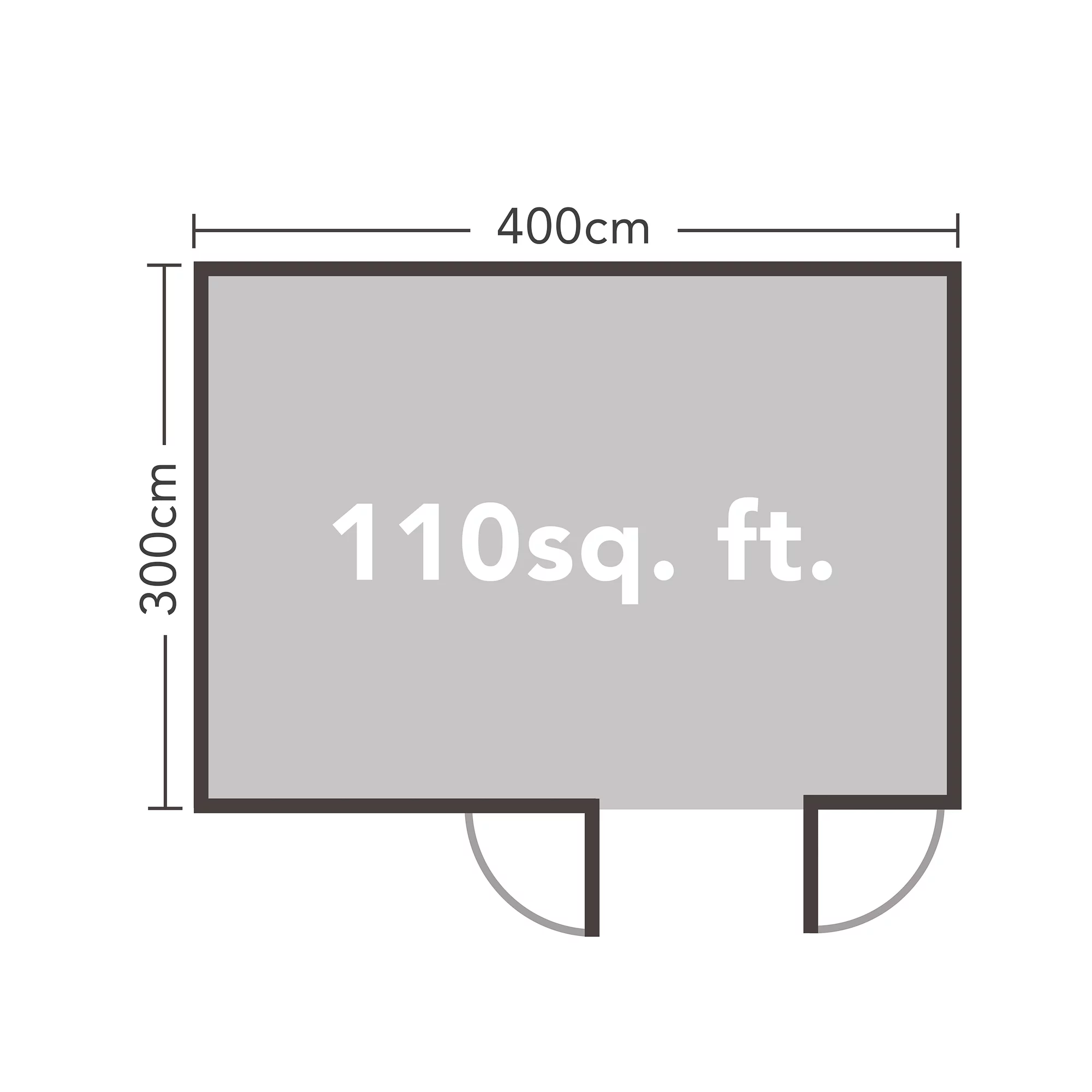 Forest Garden Chiltern 4x3 Toughened Glass Pent Loglap Solid Wood Cabin With Double Door 9 Forest Garden Chiltern 4x3 Toughened Glass Pent Loglap Solid Wood Cabin With Double Door - Image 7
