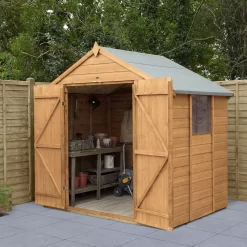 Forest Garden Delamere 7x5 Ft Apex Shiplap Wooden 2 Door Shed With Floor -Gardens and Outdoor Stores forest garden delamere 7x5 ft apex shiplap wooden 2 door shed with floor5013053182666 01i