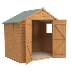 Forest Garden Delamere 7x5 Ft Apex Shiplap Wooden 2 Door Shed With Floor -Gardens and Outdoor Stores forest garden delamere 7x5 ft apex shiplap wooden 2 door shed with floor5013053182666 03c