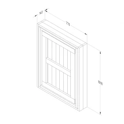 Forest Garden Fold Down Timber Garden Bar (Base Not Required) -Gardens and Outdoor Stores forest garden fold down timber garden bar base not required 5013053192276 02t