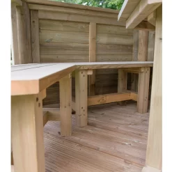 Forest Garden Furnished Hexagonal Gazebo, (W)3.78m (D)3.27m 23 Forest Garden Furnished Hexagonal Gazebo, (W)3.78m (D)3.27m -Gardens and Outdoor Stores forest garden furnished hexagonal gazebo w 3 78m d 3 27m5013053172469 06i