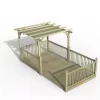 Forest Garden Grey Pergola & Decking Kit, X4 Post X5 Balustrade (H) 2.5m X (W) 5.2m - Canopy Included 1 Forest Garden Grey Pergola & Decking Kit, X4 Post X5 Balustrade (H) 2.5m X (W) 5.2m - Canopy Included -Gardens and Outdoor Stores forest garden grey pergola decking kit x4 post x5 balustrade h 2 5m x w 5 2m canopy included5013053192733 01c