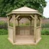 Forest Garden Hexagonal Gazebo, (W)3.3m (D)2.84m -Gardens and Outdoor Stores forest garden hexagonal gazebo w 3 3m d 2 84m5013053163351 01i