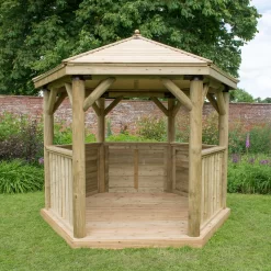 Forest Garden Hexagonal Gazebo, (W)3.3m (D)2.84m