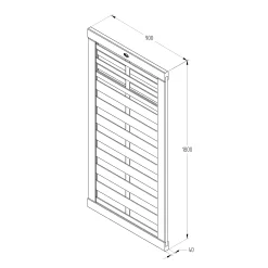 Forest Garden Kyoto Wood Slatted Gate, (H)1.8m (W)0.9m -Gardens and Outdoor Stores forest garden kyoto wood slatted gate h 1 8m w 0 9m5013053145944 04t bq