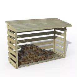 Forest Garden Large Timber 6x3 Ft Pent Log Store -Gardens and Outdoor Stores forest garden large timber 6x3 ft pent log store5013053189924 03c