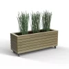 Forest Garden Linear Natural Timber Rectangular Planter (H) 49.6cm X (W) 120cm