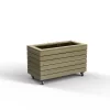Forest Garden Linear Natural Timber Rectangular Planter (H) 49.6cm X (W) 80cm