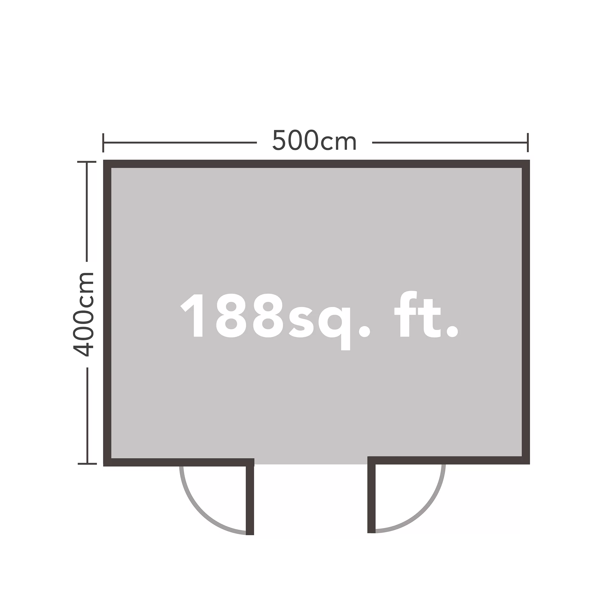 Forest Garden Mendip 5x4 Toughened Glass Pent Loglap Solid Wood Cabin With Double Door - Assembly Service Included 8 Forest Garden Mendip 5x4 Toughened Glass Pent Loglap Solid Wood Cabin With Double Door - Assembly Service Included - Image 6