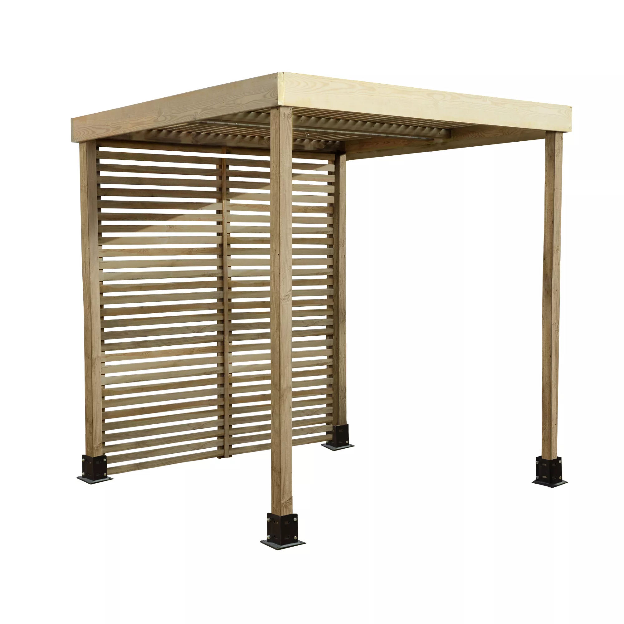 Forest Garden Modular Square Pergola, (H)2045mm (W)1970mm With 1 Pair Of Screens 4 Forest Garden Modular Square Pergola, (H)2045mm (W)1970mm With 1 Pair Of Screens - Image 2