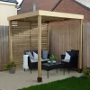 Forest Garden Modular Square Pergola, (H)2045mm (W)1970mm With 1 Pair Of Screens 2 Forest Garden Modular Square Pergola, (H)2045mm (W)1970mm With 1 Pair Of Screens -Gardens and Outdoor Stores forest garden modular square pergola h 2045mm w 1970mm with 1 pair of screens5013053183151 01i
