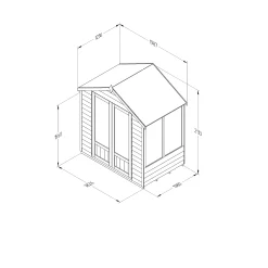 Forest Garden Oakley 6x4 Apex Overlap Solid Wood Summer House With Double Door - Assembly Service Included 11 Forest Garden Oakley 6x4 Apex Overlap Solid Wood Summer House With Double Door - Assembly Service Included -Gardens and Outdoor Stores forest garden oakley 6x4 apex overlap solid wood summer house with double door assembly service included5013053188439 01t bq