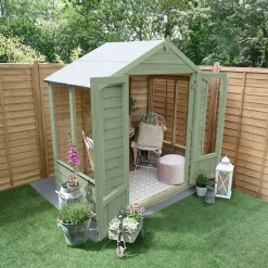 Forest Garden Oakley 6x4 Apex Overlap Solid Wood Summer House With Double Door (Base Included) - Assembly Service Included -Gardens and Outdoor Stores forest garden oakley 6x4 apex overlap solid wood summer house with double door base included assembly service included5013053188453 02i bq