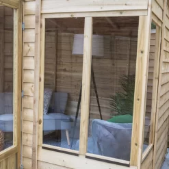 Forest Garden Oakley 8x10 Apex Overlap Solid Wood Summer House With Double Door - Assembly Service Included -Gardens and Outdoor Stores forest garden oakley 8x10 apex overlap solid wood summer house with double door assembly service included5013053188422 36c bq