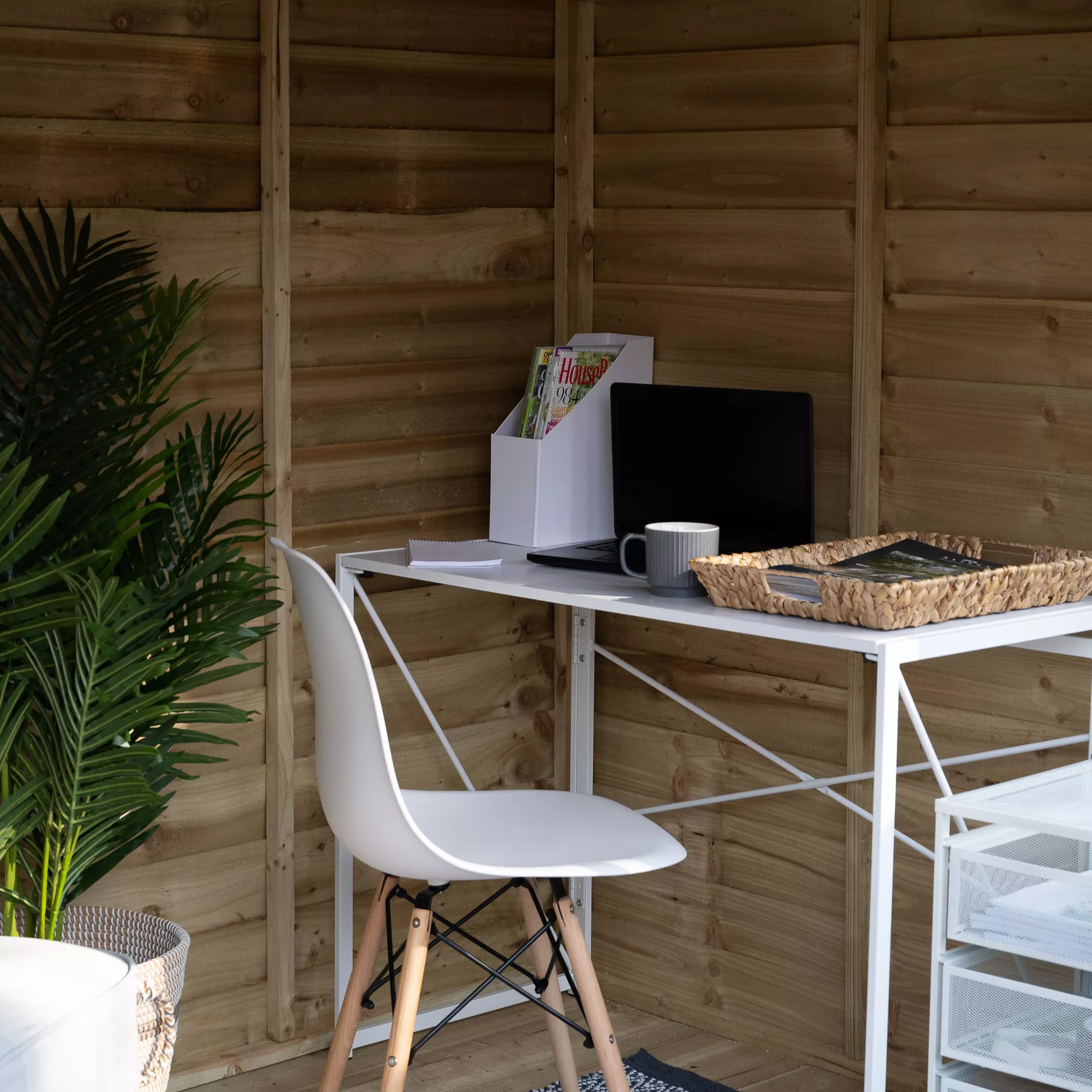 Forest Garden Oakley 8x6 Pent Overlap Solid Wood Summer House With Double Door - Assembly Service Included 5 Forest Garden Oakley 8x6 Pent Overlap Solid Wood Summer House With Double Door - Assembly Service Included - Image 3