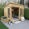 Forest Garden Oakley 8x6 Pent Overlap Solid Wood Summer House With Double Door -Gardens and Outdoor Stores forest garden oakley 8x6 pent overlap solid wood summer house with double door5013053188606 01i bq