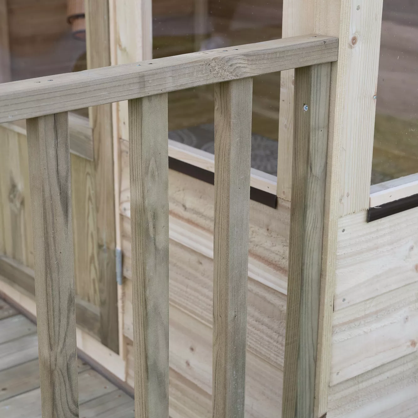 Forest Garden Oakley 8x8 Apex Overlap Solid Wood Summer House With Double Door - Assembly Service Included 4 Forest Garden Oakley 8x8 Apex Overlap Solid Wood Summer House With Double Door - Assembly Service Included - Image 2