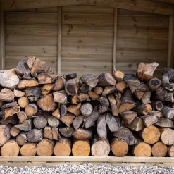 Forest Garden Overlap Timber 6x5 Ft Apex Log Store -Gardens and Outdoor Stores forest garden overlap timber 6x5 ft apex log store5013053189962 02i