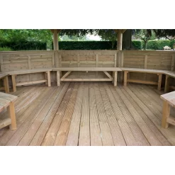 Forest Garden Premium Furnished Octagonal Gazebo, (W)5.27m (D)3.78m -Gardens and Outdoor Stores forest garden premium furnished octagonal gazebo w 5 27m d 3 78m5013053172681 02i