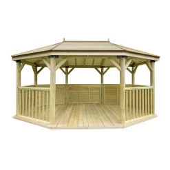 Forest Garden Premium Octagonal Gazebo, (W)5.27m (D)3.78m 11 Forest Garden Premium Octagonal Gazebo, (W)5.27m (D)3.78m -Gardens and Outdoor Stores forest garden premium octagonal gazebo w 5 27m d 3 78m5013053163467 02c bq