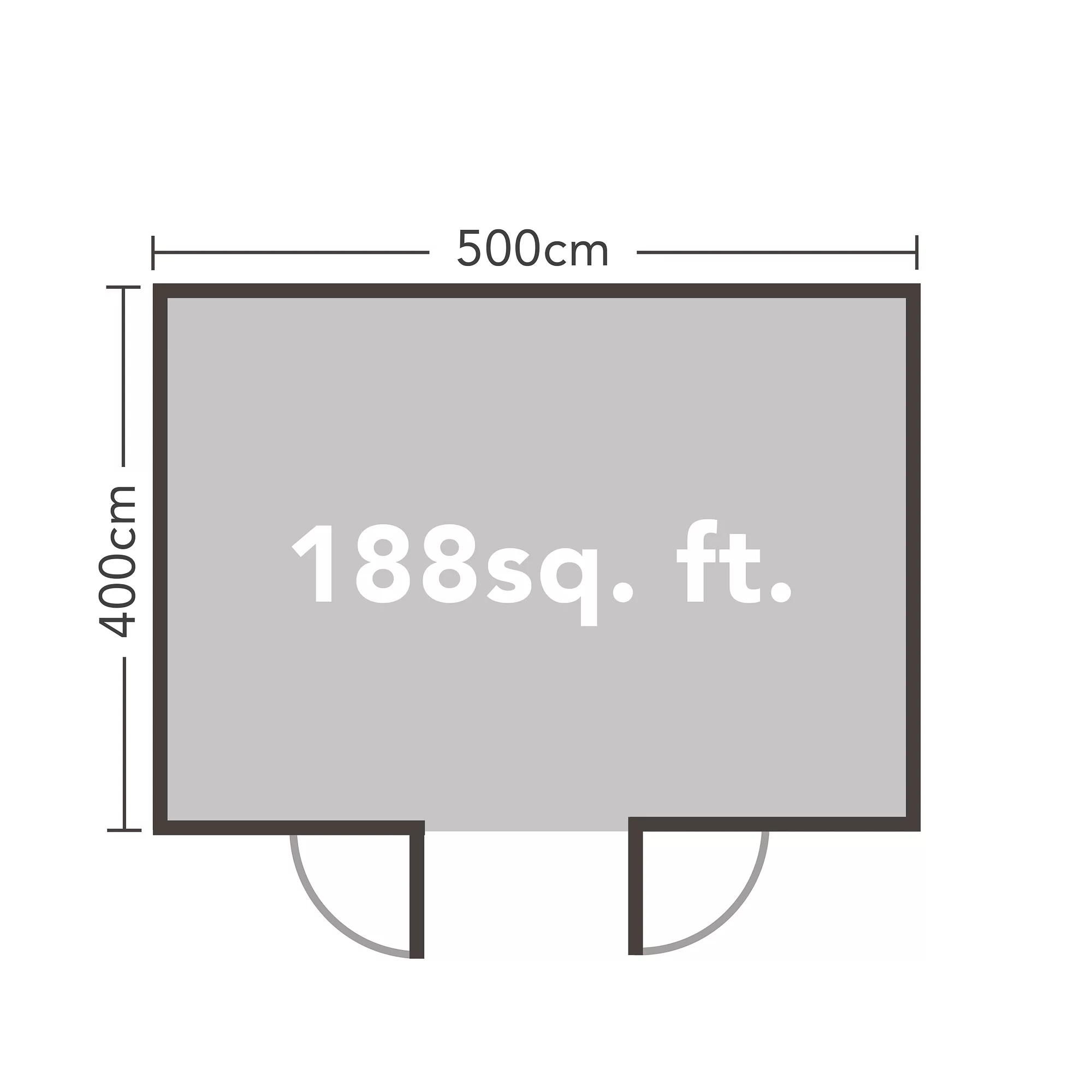 Forest Garden Rushock 5x4 Toughened Glass Apex Loglap Solid Wood Cabin With Double Door 8 Forest Garden Rushock 5x4 Toughened Glass Apex Loglap Solid Wood Cabin With Double Door - Image 6