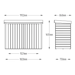 Forest Garden Shiplap Wooden 6x3 Pent Garden Storage -Gardens and Outdoor Stores forest garden shiplap wooden 6x3 pent garden storage5013053162842 01t bq