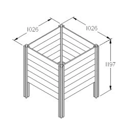 Forest Garden Slot Down Composter 650L -Gardens and Outdoor Stores forest garden slot down composter 650l5013053132241 01t
