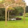 Forest Garden Square Pergola, (H)2800mm (W)3600mm 1 Forest Garden Square Pergola, (H)2800mm (W)3600mm -Gardens and Outdoor Stores forest garden square pergola h 2800mm w 3600mm5013053132272 01i bq