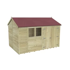 Forest Garden Timberdale 12x8 Ft Reverse Apex Tongue & Groove Wooden 2 Door Shed With Floor -Gardens and Outdoor Stores forest garden timberdale 12x8 ft reverse apex tongue groove wooden 2 door shed with floor5013053189238 01c bq