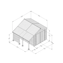 Forest Garden Timberdale Log Store 10x8 Ft Apex Tongue & Groove Wooden 2 Door Shed With Floor (Base Included) 9 Forest Garden Timberdale Log Store 10x8 Ft Apex Tongue & Groove Wooden 2 Door Shed With Floor (Base Included) -Gardens and Outdoor Stores forest garden timberdale log store 10x8 ft apex tongue groove wooden 2 door shed with floor base included 5013053189276 01t bq