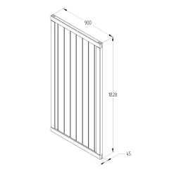 Forest Garden Tongue & Groove Wood Slatted Gate, (H)1.8m (W)0.9m -Gardens and Outdoor Stores forest garden tongue groove wood slatted gate h 1 8m w 0 9m5013053168028 04t bq