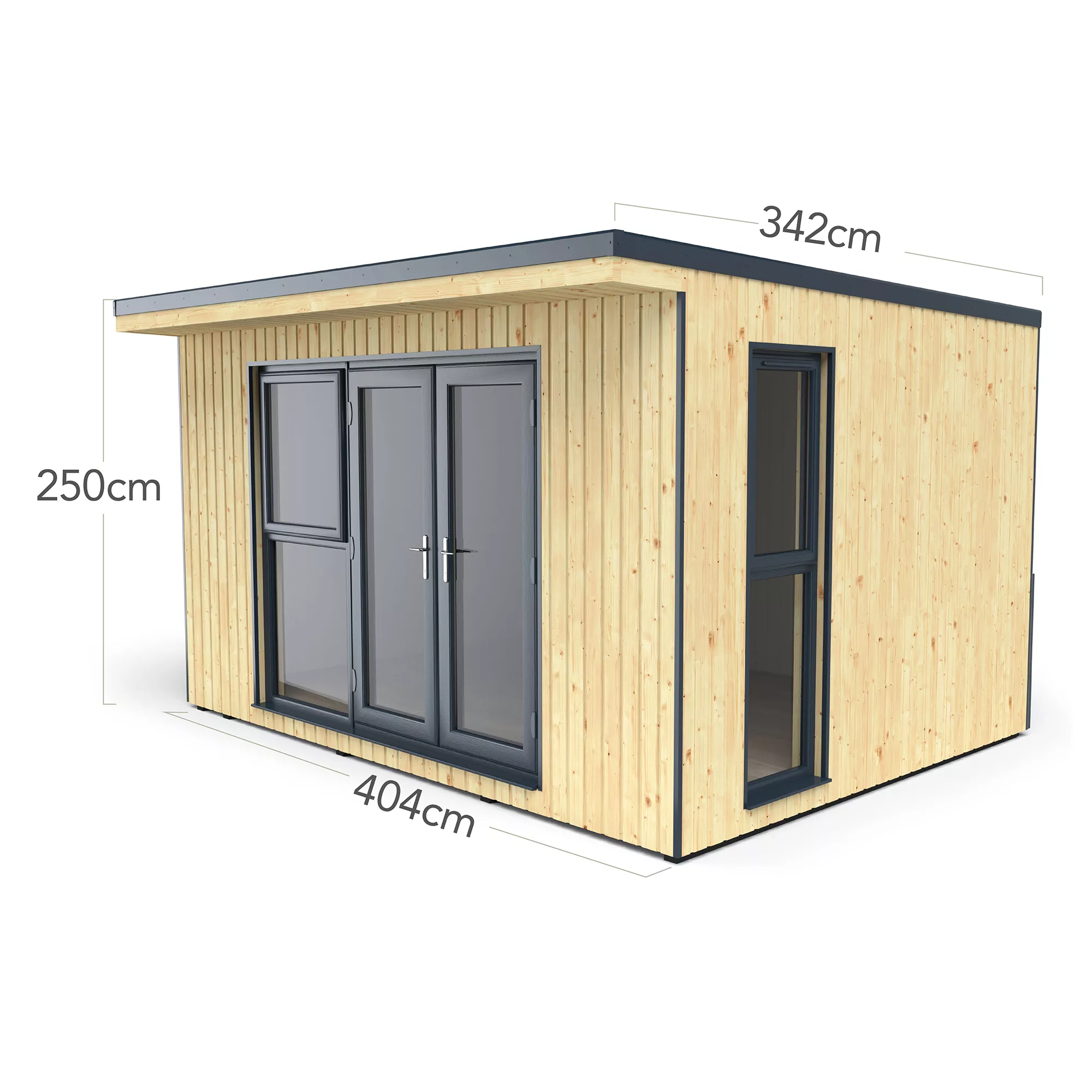 Forest Garden Xtend+ 13x11 Pent Tongue & Groove Garden Office - Assembly Service Included 18 Forest Garden Xtend+ 13x11 Pent Tongue & Groove Garden Office - Assembly Service Included - Image 16