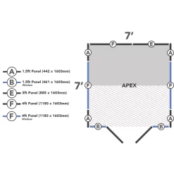 Forest Garden Xtend+ 8x9 Pent Tongue & Groove Garden Office -Gardens and Outdoor Stores forest garden xtend 8x9 pent tongue groove garden office5013053183557 02t